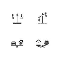 schaal pictogram vector ontwerpsjabloon