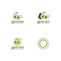 avocado vector pictogram illustratie ontwerp