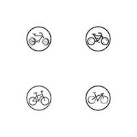 fiets pictogram vector ontwerpsjabloon