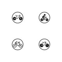 fiets pictogram vector ontwerpsjabloon