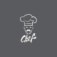 hoed chef-kok logo sjabloon vector pictogram illustratie