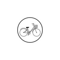 fiets pictogram vector ontwerpsjabloon