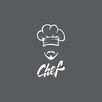 hoed chef-kok logo sjabloon vector pictogram illustratie