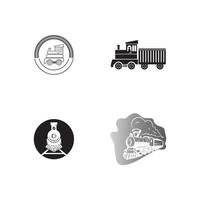 trein pictogram vector illustratie ontwerpsjabloon