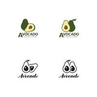 avocado vector pictogram illustratie ontwerp