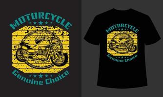 motorfiets echte keuze typografie tshirt ontwerp vector