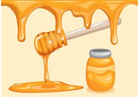 Honingdruppelachtergrond vector