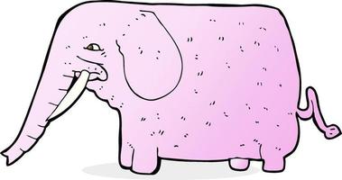 cartoon grappige olifant vector