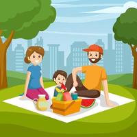 vakantie picknick concept vector