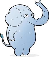 cartoon grappige olifant vector