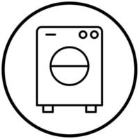 wasmachine pictogramstijl vector