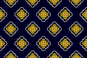 geometrische etnische oosterse ikat patroon traditioneel ontwerp voor achtergrond,tapijt,behang,kleding,inwikkeling,batik,stof,vector illustration.embroidery stijl. vector