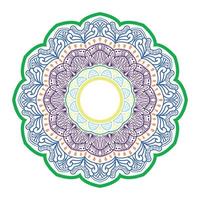 mooi gekleurd mandala-ontwerp. Indiase mandala vector