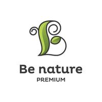 be nature logo vector