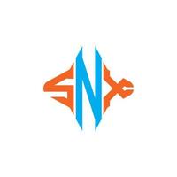 snx letter logo creatief ontwerp met vectorafbeelding vector
