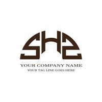 shz letter logo creatief ontwerp met vectorafbeelding vector