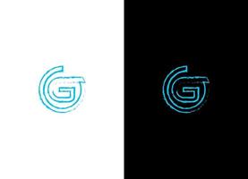 g logo ontwerp vector illustratie gratis vector bestand