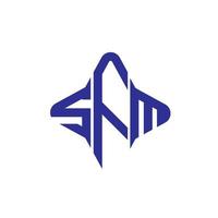 sfm letter logo creatief ontwerp met vectorafbeelding vector
