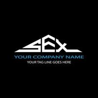 sex letter logo creatief ontwerp met vectorafbeelding vector