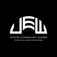 uew letter logo creatief ontwerp met vectorafbeelding vector