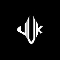 uuk letter logo creatief ontwerp met vectorafbeelding vector
