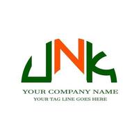 unk letter logo creatief ontwerp met vectorafbeelding vector