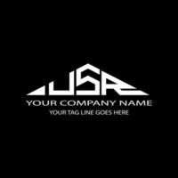 usr letter logo creatief ontwerp met vectorafbeelding vector