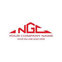 ngc letter logo creatief ontwerp met vectorafbeelding vector