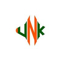 unk letter logo creatief ontwerp met vectorafbeelding vector