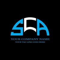 sca letter logo creatief ontwerp met vectorafbeelding vector