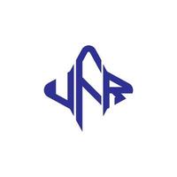 ufr letter logo creatief ontwerp met vectorafbeelding vector