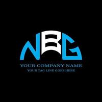 nbg letter logo creatief ontwerp met vectorafbeelding vector