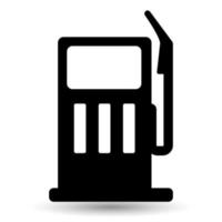benzinestation, dispenser, vector pictogram geïsoleerd op een witte achtergrond.