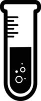 laboratorium glazen bol pictogram op witte achtergrond. vector