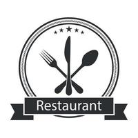 illustratie logo van restaurant bedrijf vector