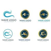 water golf logo ontwerp sjabloon pictogram vector