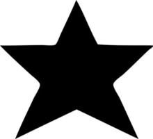 platte symbool gouden ster vector