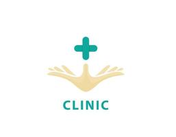 medische diensten hand help logo vector