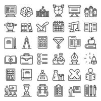 les iconen set, Kaderstijl vector