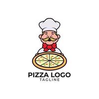 pizza logo ontwerp vector