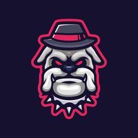 bulldog esport-logo vector