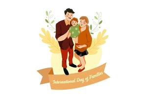 internationale dag van gezinnen vector