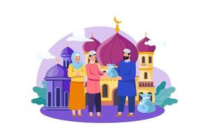 eid al-adha illustratie concept vector