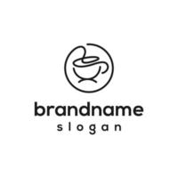 vectorafbeelding van koffie logo ontwerpsjabloon vector