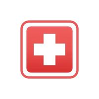 rode kruis kliniek icoon vector