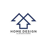 onroerend goed logo vector huis ontwerpconcept.