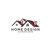 onroerend goed logo vector huis ontwerpconcept.