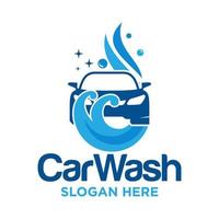 car wash logo ontwerp vector sjabloon