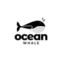 moderne walvis orka minimaal logo ontwerp vector grafisch symbool pictogram illustratie creatief idee