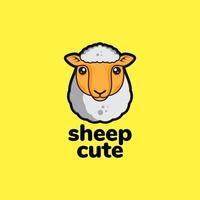 gekleurde schattige kleine schapen logo ontwerp vector grafisch symbool pictogram illustratie creatief idee